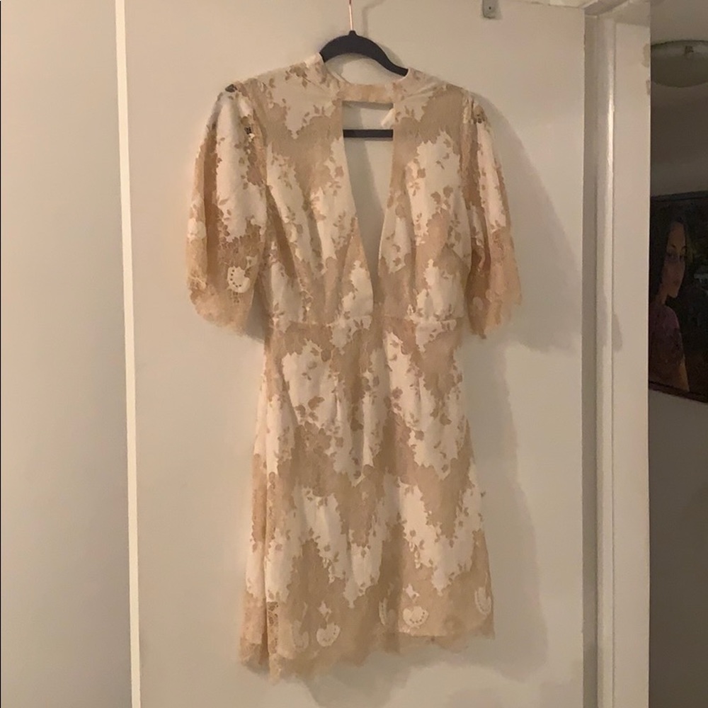 Elegant Plunging Neckline Dress